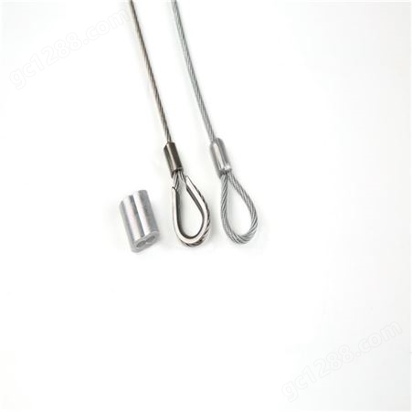 双和 挂钩安全绳定制加工 包胶钢丝绳 厂家生产