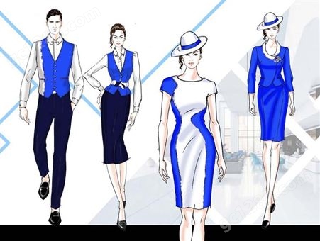女士套装时尚休闲套装男女式西服时尚工作服定制