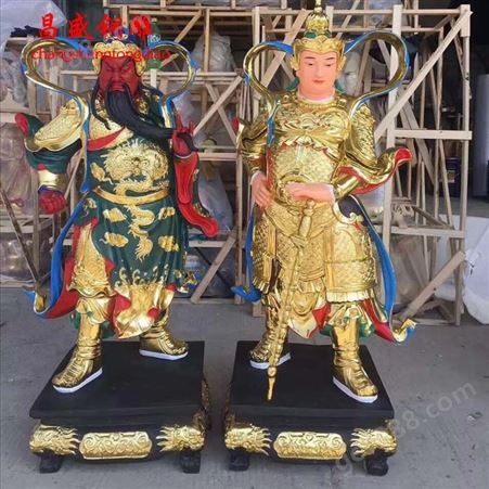 香港昌盛铜雕1.8米九龙关公 服务黄铜铸造