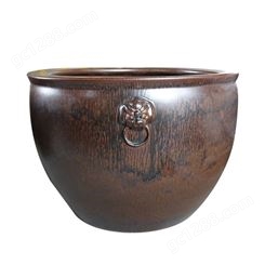 2021狮耳陶瓷水缸 景德镇陶瓷大缸
