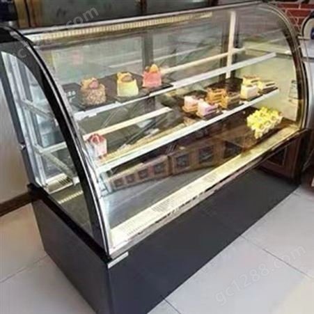 蛋糕保鲜柜 玻璃弧形展示柜 厂家销售 天立诚