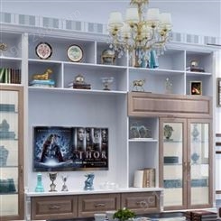 百和美电视柜组合 全铝家居客厅全铝展示柜 屏风装饰电视机柜铝材