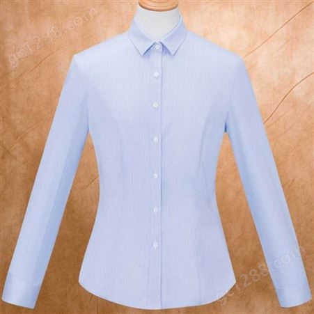 锦衣卫-象都 蓝条男女长袖 短袖商务衬衫 品质 量身定制