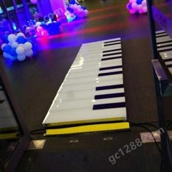 LED钢琴地砖灯脚踩感应灯地面地板钢琴互动发光音乐地砖灯可定制