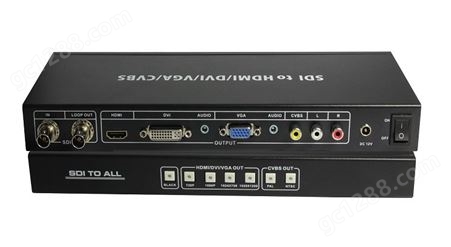 3G-SDI转HDMI/DVI/VGA/AV转换器SDI转VGA转换器SDI转DVI转换器