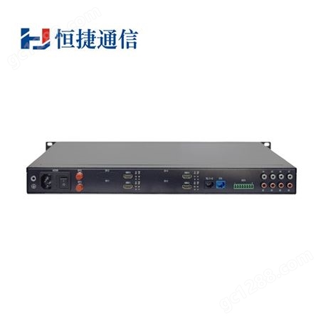 恒捷通信 高清视频光端机 HJ-GAN-HDMI04 光纤传2路双向HDMI+1路双向音频 1080P 非压缩 无延时