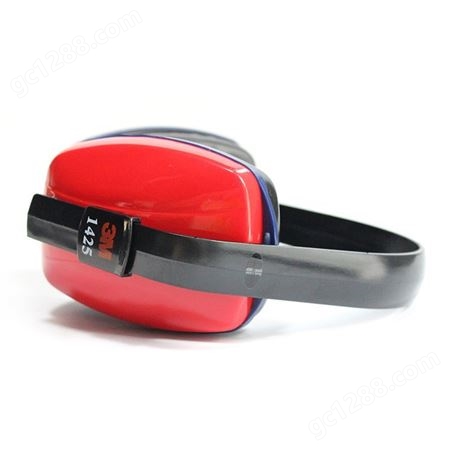 3M耳罩1425防噪音耳罩睡眠用降噪防呼噜学习用隔音耳机红色