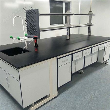 实验室工作台钢木实验台全钢试验边台物理化学实验桌通风橱柜