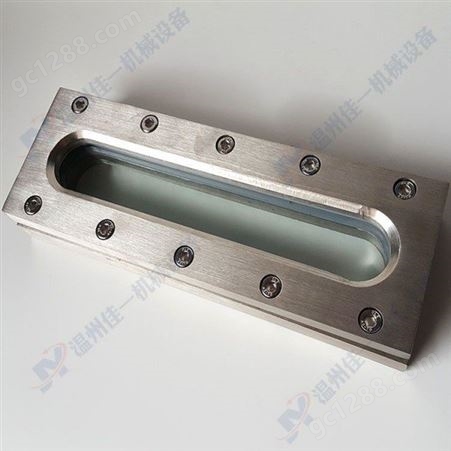 佳一 不锈钢焊接板式液位计 X49H-25旋塞玻璃板液位计