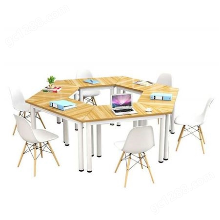 QG-LJZ-01幼儿园小学中学大学学生专用六角桌组合桌禹阳