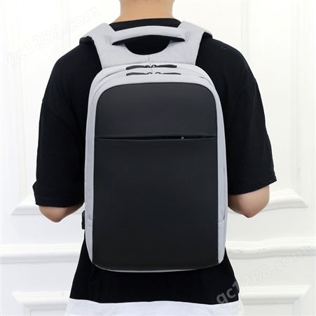 男士双肩包商务旅行包大容量15.6寸电脑包会议礼品定制