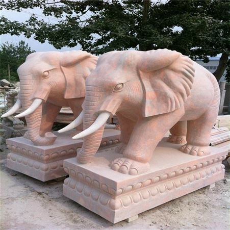 A21石雕大象 汉白玉大象  定制石雕 花岗岩大象 石雕大象价格
