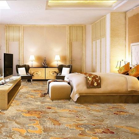 上海酒店宴会厅满铺地毯大厅地毯印花