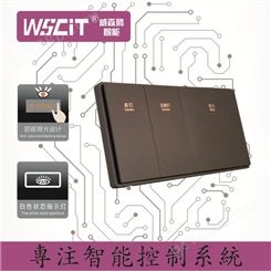 wscit面板 大面板格彩五孔插座16A双USB插座一开双控