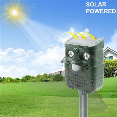 厂家供应太阳能驱鸟器多功能驱赶器室外超声波 太阳能驱鸟器跨境电商