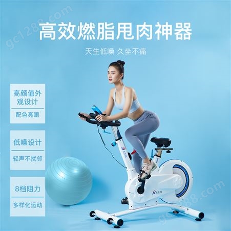 禾青腾 燃脂动感单车飞轮精钢包裹设计骑行 健身车T1006