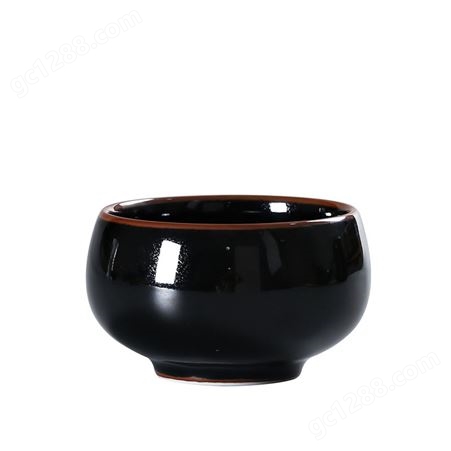 新款建盏木叶盏窑变天目釉茶杯 品茗主人杯  金叶盏单杯 可定制