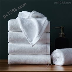 白色毛巾纯棉宾馆酒店美容院洗浴中心 加厚吸水白毛巾定制logo