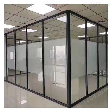贵州办公隔断 铝合金高隔间百叶玻璃隔墙 玻璃隔墙