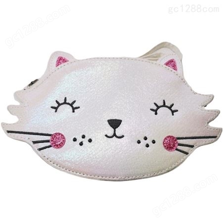 汇友图新款欧洲MIN单肩儿童PU旅行斜挎包可爱猫咪包休闲动物包