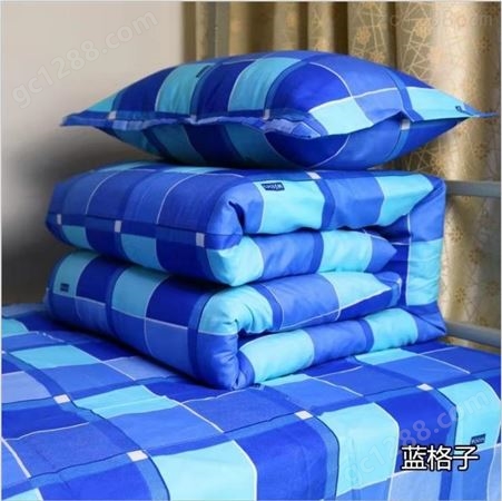 学生宿舍纯棉三件套  环保印染床单被罩枕套 床品加工